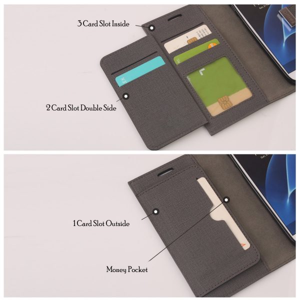 Tosca Diary 6 Cards Wallet Cases for iPhone 7 Plus & iPhone 8 Plus - Image 2