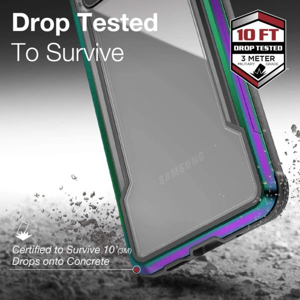X-Doria Defense Shield Series, Samsung Galaxy S20+ Phone Case - Military Grade Drop Tested, Anodized Aluminum, TPU, and Polycarbonate Protective Case for Samsung Galaxy S20+, (Iridescent) - Image 3